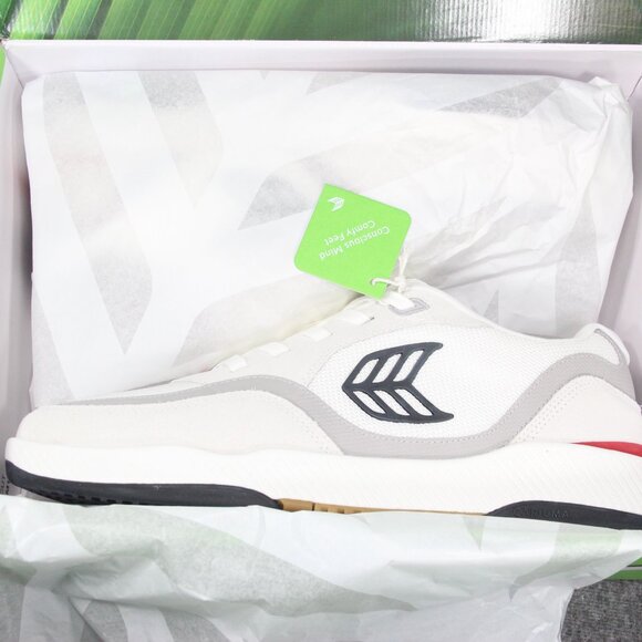 NEW Cariuma UBA Leather Sneakers, White Premium Leather/Gum & Ice, Mens 12.5 - Picture 3 of 7